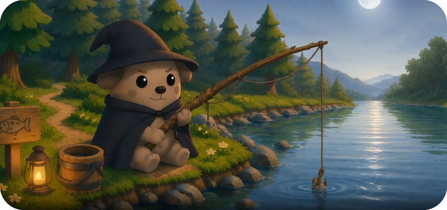 Fishing shoal on the Pawtato world map